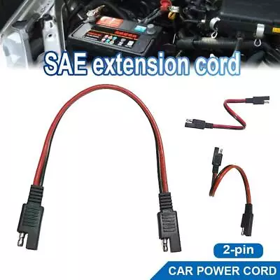 2 Pin SAE To SAE Power Extension Cable 30cm Quick Disconnect Wire  SAE Connector • $9.09