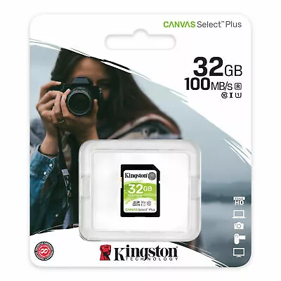 SD Card 32GB For Panasonic Lumix DC-G110 Memory Card Kingston U1 UHS-I C10 • $36.40