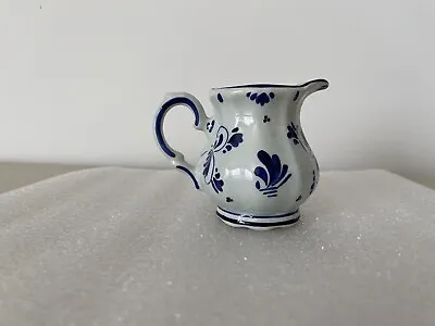   Delft Small Creamer/Pitcher Or Jug Blue & White Porcelain Holland • $14