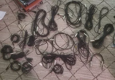  21 Cable Lot Microphone  Guitar Speaker Band  Splitter Y Cables XLR 1/4   • $69.99