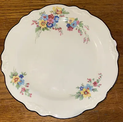 Vintage 1938 Homer Laughlin VIRGINIA ROSE China Fluffy Rose Bread Dessert Plate • $8.49