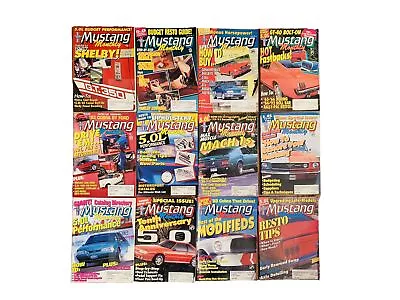 1992 Mustang Monthly CAR Magazines LOT 100% Complete Year - 12 Issues MUSCLE • $23.88