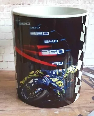 Valentino Rossi VR 46 Motorcycle Racing Flag 11oz Tea Coffee Mug • £9.99