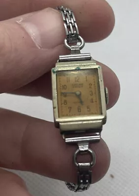 MILUS ANCRE 15 RUBIS Ladies Swiss Watch Art Deco For Parts Repair • $20