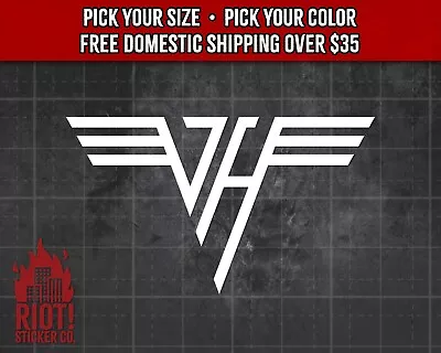 Van Halen Decal For Car Window Band Logo Sticker For Laptop Rock Decal • $13.99