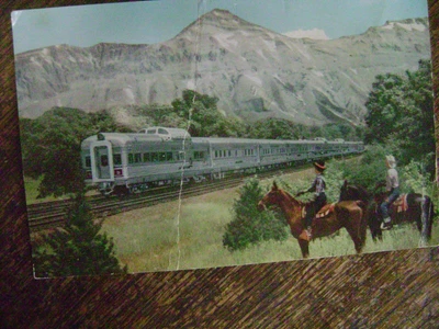 $7 • Buy Vintage Denver Zephyr Diesel Train Postcard