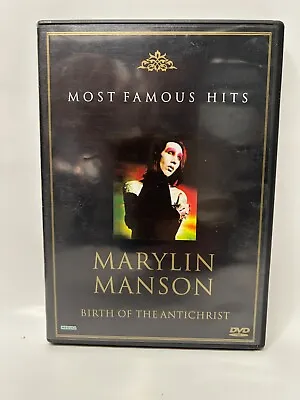 Marilyn Manson Most Famous Hits Birth Of Antichrist Rare EU DVD Music Video • $19.27