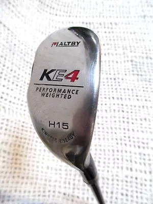 MALTBY Golf KE4 Kinetic Energy H15 HYBRID 1 Iron RH ~  A  Flex Graphite Shaft • $26.98