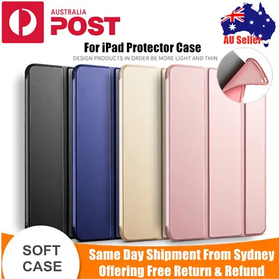 For Apple IPad Air 2 3 4 5th 6th 7th Gen Mini Smart Case Cover Shockproof Stand • $8.95