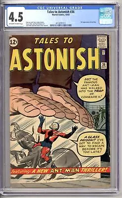 $275.95 • Buy Tales To Astonish #36 CGC 4.5 (OW-W) 3rd Appearance Of Ant-Man