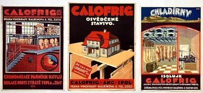 Original Vintage Posters CZECHOSLOVAKIA - CALOFRIG - INDUSTRY - COMPANY - 1930s • $199