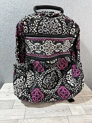 Vera Bradley Backpack Laptop Retired Canterberry Magenta Campus Large Size Strap • $28