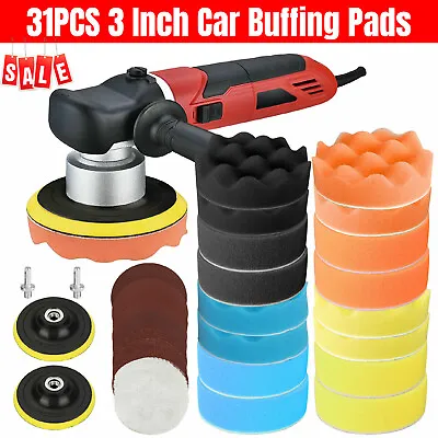 31Pcs Polishing Sponge Waxing Buffing Foam Pads Compound Car Polisher For Drill • $10.48