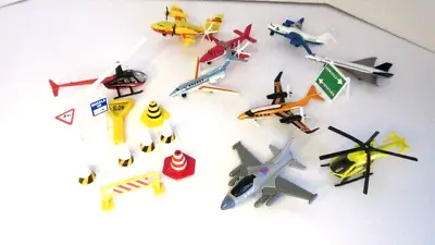 Vintage Lot (20) Diecast/plastic Airplanes Jets  Airport Commercial Vehicles • $20