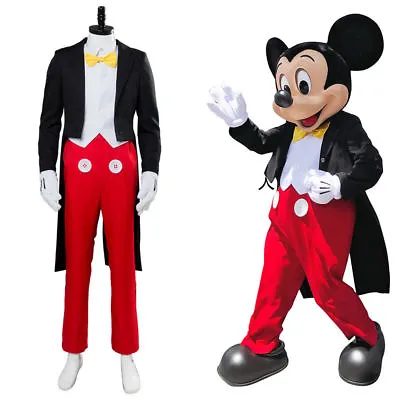 Mickey Mouse Suit Tuxedo Halloween Cosplay Costume Outfit Customizable • $38.04