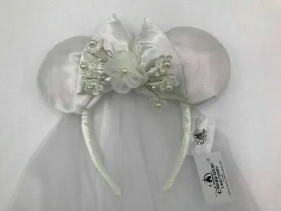 Tiara Wedding Veil Bride Rare Bow 2022 Limited Minnie Ears Disney Parks Headband • $3.99