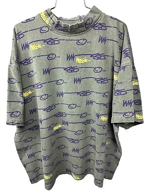 Vtg Mossimo T Shirt 90s Trippy Surf Skate 90s USA Single Stitch Rare Mens XL AOP • $54.99