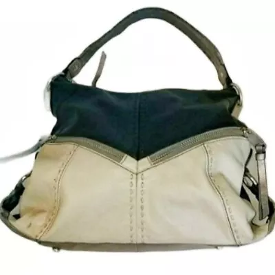 B Makowsky Leather Hobo Bag Shoulder Satchel Tote Handbag Purse • $79