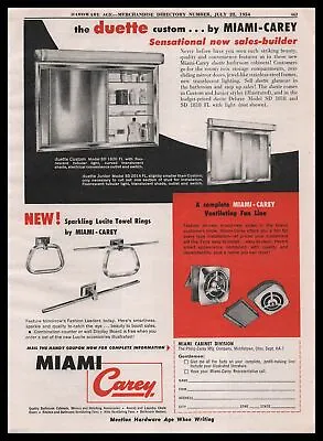 1954 Miami Carey Duette Custom Cabinet Division Middletown Ohio Vintage Print Ad • $14.95