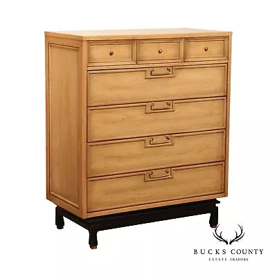 American Of Martinsville Mid Century Modern Hollywood Regency Tall Chest • $1095