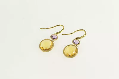 18K Marco Bicego Jaipur Color Citrine Dangle Earrings Yellow Gold *24 • $699.95