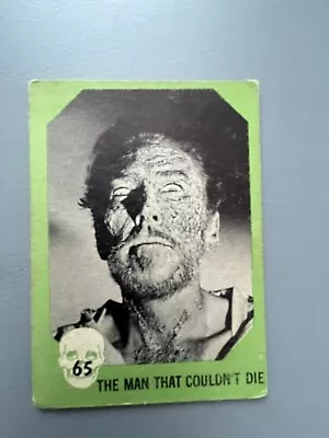 Nu-cards Horror Monster Series 1961 #65 The Man That Couldnt Die • $5