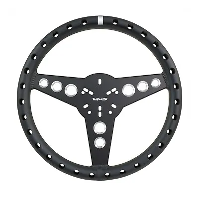 35cm/13.75 Machined Aluminum Vms Racing Ultra Lightweight Race Steering Wheel Fb • $139.95