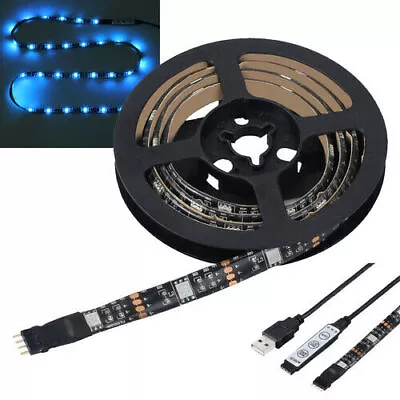 1M RGB 5050 LED Strip Light TV USB Colour Changing Back Light Bar Kit Waterproof • $11.99