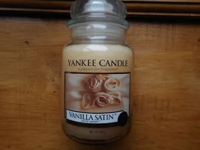 Yankee Candle Rare Retired  22oz 623g Vanilla Satin  Large Jar • £59.99