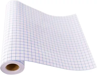 $15.99 • Buy Transfer Tape For Vinyl - 12 X30ft W/Blue Alignment Grid For Self Adhesive Vinyl