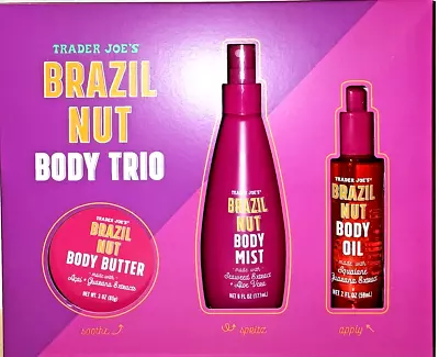 Trader Joe's Brazil Nut BODY BUTTER TRIO Set Free Shipping Next Business Day • $33.50