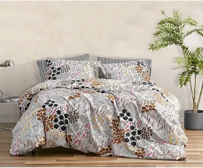 Marimekko - King Duvet Cover Set Cotton Percale Bedding With Matching Shams... • $85