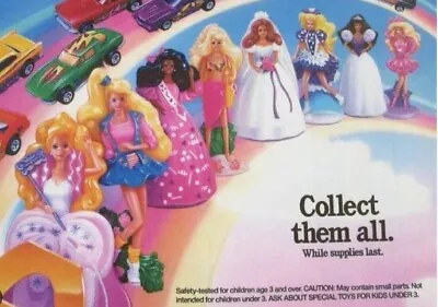 1990 Barbie Mcdonalds Happy Meal Toy Dolls - U - Pick • $2.99