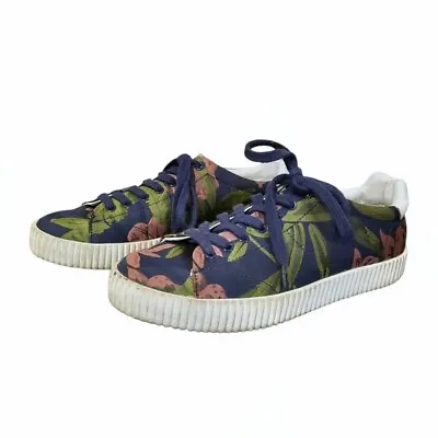 Zara Basic Collection Floral Plimsolls Tropical Shoes Sneakers Size 39 (8) • $9.89