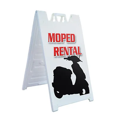 A-frame Sidewalk Moped Rental 24  X 36  Double Sided A-Frame Sidewalk Sign • $189.99