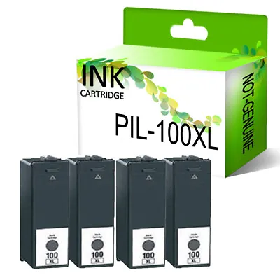 4 Black Ink Cartridge For Lexmark 100 Impact S300 S301 S605 S305 Prospect Pro202 • £6.75