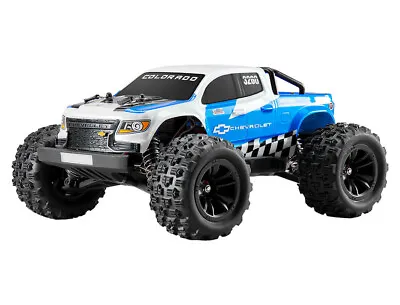 Eazy RC 1:18 Chevrolet Colorado Brushless Electric RC Monster Truck - Blue • £129.49
