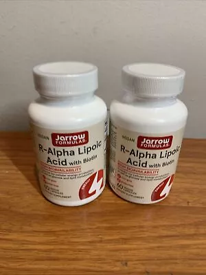 2 PACK Jarrow Formulas Vegan R-Alpha Lipoic Acid W/ Biotin 60 Veg Caps • $21.99