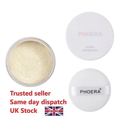 PHOERA No Filter Setting Loose Powder Bare Face Translucent Foundation Makeup UK • £3.99