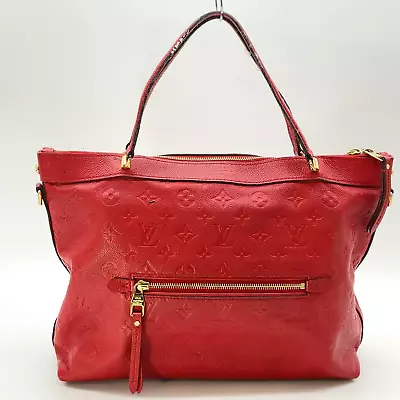 Auth Louis Vuitton Monogram Empreinte Bastille Red M41169 Crossbodybag AA030014 • £0.80