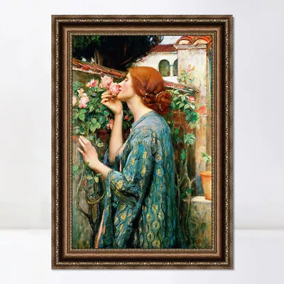 Framed Art The Soul Of The Rose1908 By John William Waterhouse Wall Art 24 X32  • $87.99