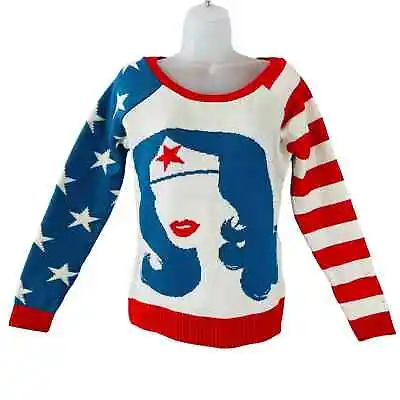 Junk Food Wonder Woman DC Comics Ugly Christmas Sweater Size XS • $30