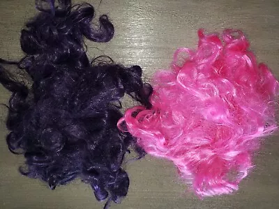 2 HALLOWEEN WIGS 1 Short Hair Hot Pink 1 Deep Dark Purple PRETEND PLAY • $3.96