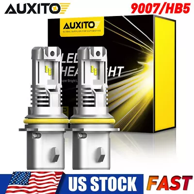 $40.89 • Buy AUXITO 9007 LED Headlight Bulbs Conversion Kit High Low Beam 6500K Super Bright