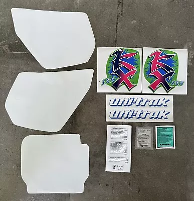 Kawasaki 1990 KX125 Decal Set / Sticker Kit / Including Backgrounds • $240