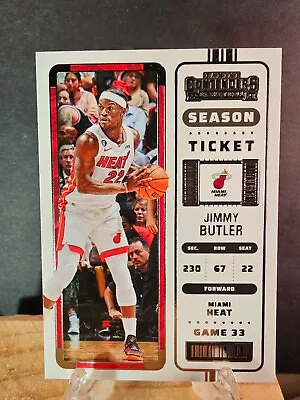 2022-23 Panini Contenders JIMMY BUTLER Season Ticket #75 Miami Heat • $2