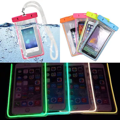 20m Underwater Waterproof Case Fluorescent Cover Bag Dry Pouch For Mobile Phone • £3.11