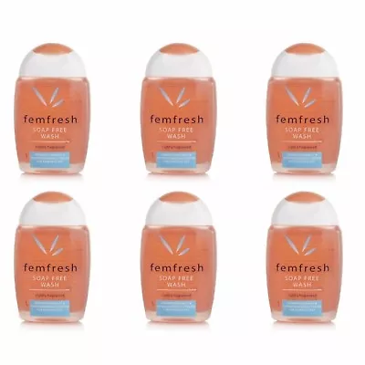 £11.25 • Buy 6 X FEMFRESH SOAP FREE WASH INTIMATE HYGIENE LIGHTLY FRAGRANCED 150ml 