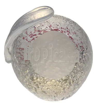 Vandermark Tropicana Orange Clear Paperweight 4  Tall Signed • $39.95