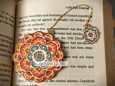 Antique Ethnic Flowers Metal Bookmark Scrapbooking Journal Book Crafts DIY Decor • £5.82